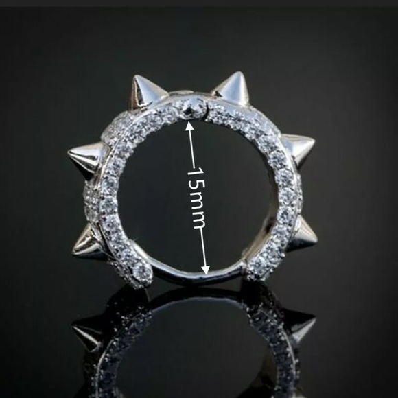 The Too Cool for School Sterling silver stud huggie earrings - Picture 4 of 11